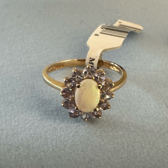 Jewelry - 10k Opal ring with tanzanite